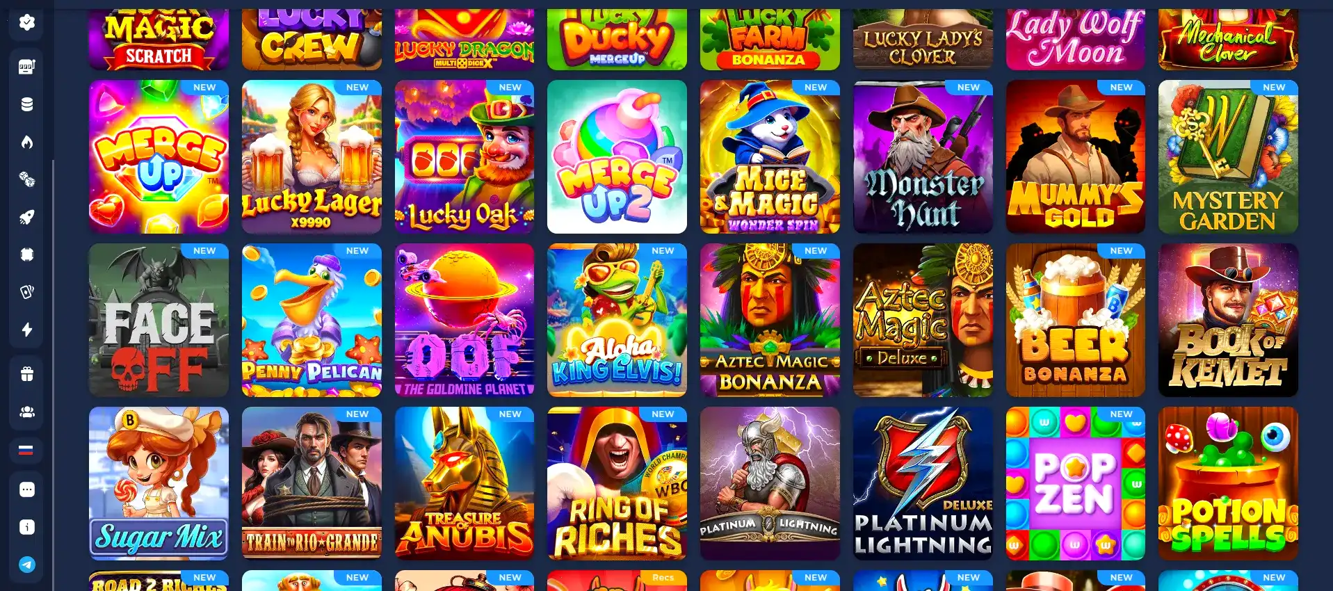 Мобильная версия Kometa casino